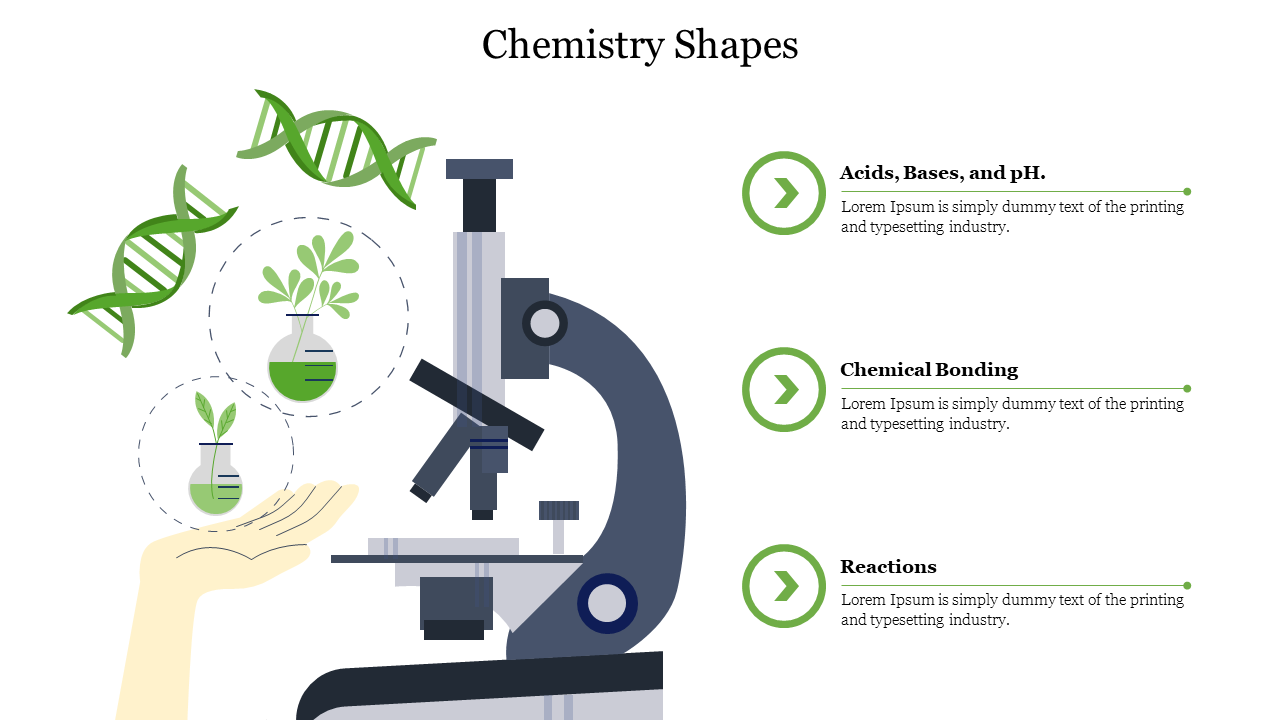 Creative Chemistry Shapes PowerPoint Presentation Slide